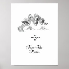 Enfrentar la impresión del Poster de música