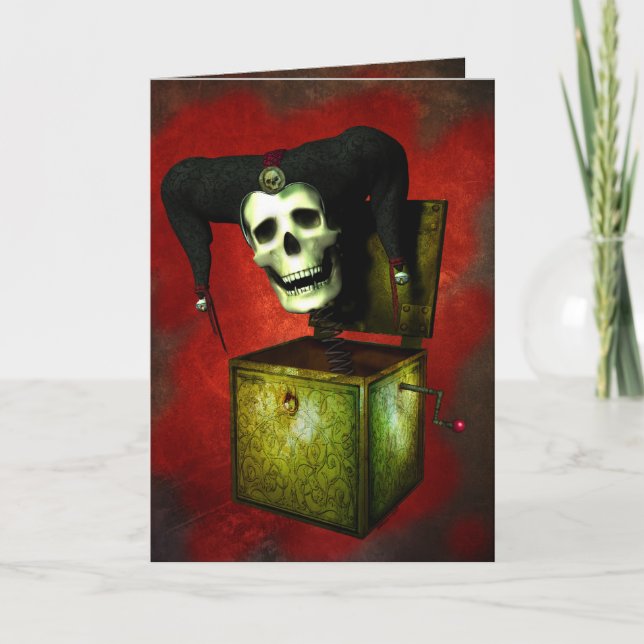 Enfrentar sus temores Tarjeta de Halloween (Anverso)