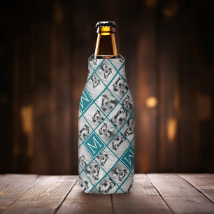 Enfriador De Botellas 11 Colaje de Fotos - Cuadrícula Mínima con Texto