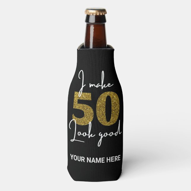 Enfriador De Botellas 50.º cumpleaños (Frente de la botella)