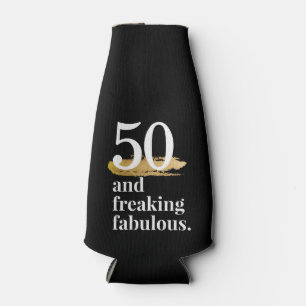 Enfriador De Botellas 50 y Fabulosa cerveza de cumpleaños divertida