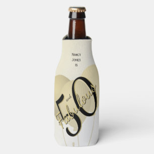 Enfriador De Botellas 50 y fabulosa fiesta de cumpleaños Black/Gold 50t