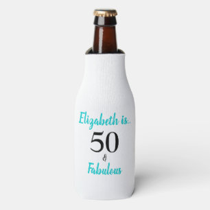 Enfriador De Botellas 50 y fabulosa fiesta de cumpleaños turquesa