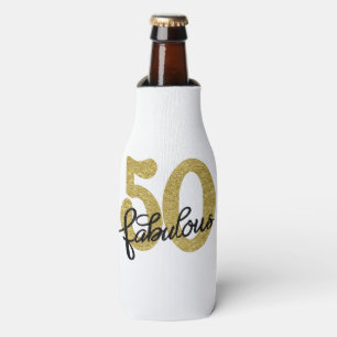 Enfriador De Botellas 50 y fabuloso Oro clásico negro y blanco