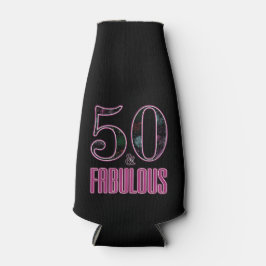 Enfriador De Botellas 50 y fabulosos fuegos artificiales Black Pink 50 c