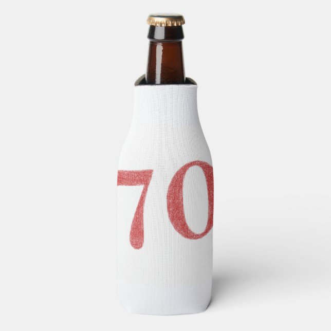 Enfriador De Botellas 70 años de aniversario (Frente de la botella)