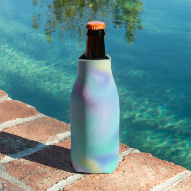 Enfriador De Botellas Abstract Pretty Pastel Swirls Pattern (Piscina in situ)
