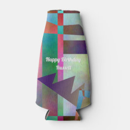 Enfriador De Botellas Abstract Stencil Art Adult Any Age Birthday Party