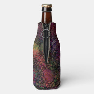 Enfriador De Botellas Abstracto colorido con círculos grunge