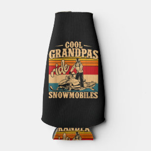 Enfriador De Botellas Abuelos de Guay montan motos de nieve moto de niev