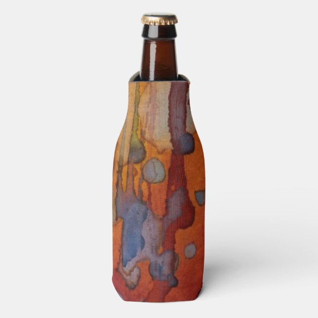 Enfriador De Botellas acuarela de fondo 7 (Frente de la botella)