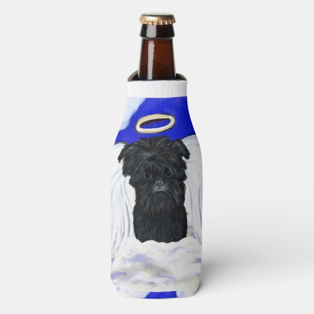 Enfriador De Botellas Affenpinscher Ángel (Frente de la botella)