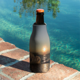 Enfriador De Botellas Aguas rompeolas en Croacia hermosa puesta de sol