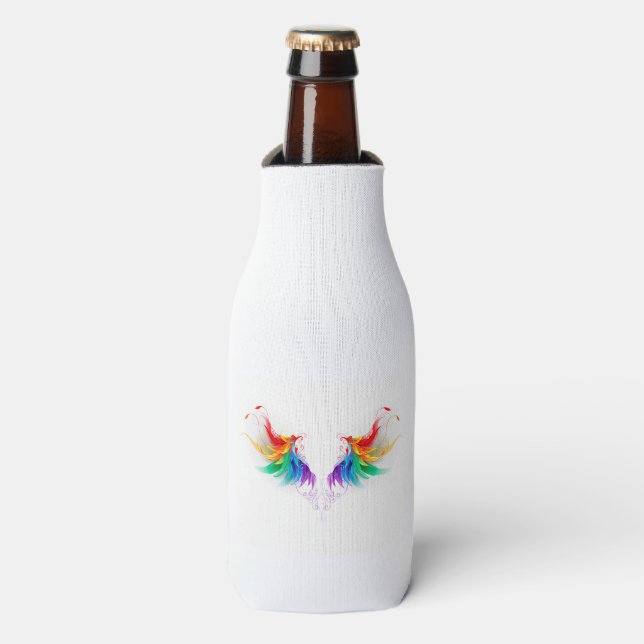Enfriador De Botellas Alas del arco iris fluidas (Frente de la botella)