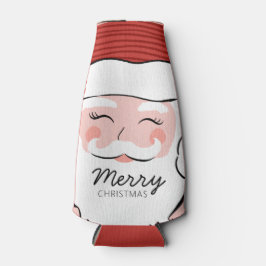 Enfriador De Botellas Alegre Santa Face | Feliz Navidad