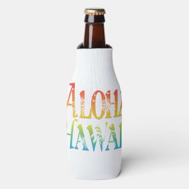 Enfriador De Botellas Aloha Hawaii (Frente de la botella)