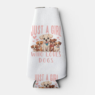 Enfriador De Botellas Amante Divertido Perrito Perro Lindo - Solo Una Ch