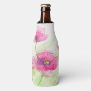 Enfriador De Botellas Amapolas pintadas 3 de la acuarela