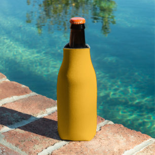 Enfriador De Botellas Amarillo Vara de Oro Otoño Color Sólido