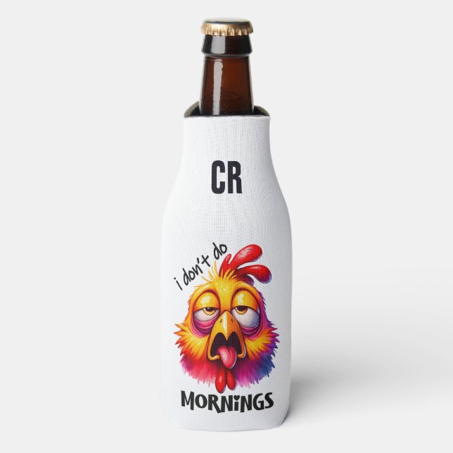 Enfriador De Botellas Añadir sus iniciales/ Añadir texto en el refrigera (Frente de la botella)