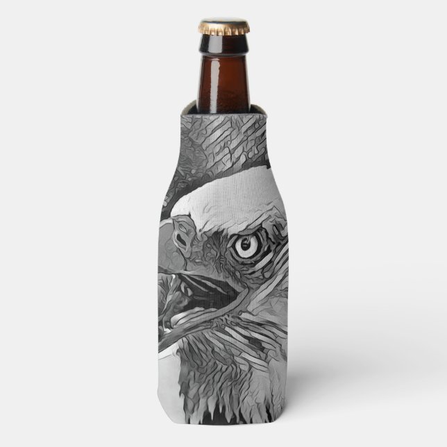 Enfriador De Botellas AnimalArtBW_Bird_002 (Frente de la botella)