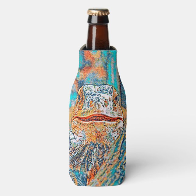 Enfriador De Botellas AnimalMix_Iguana_005 (Frente de la botella)