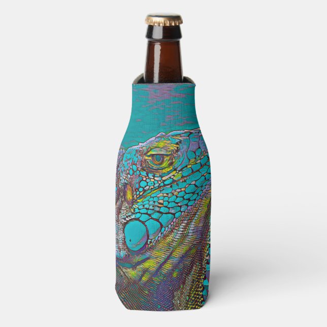 Enfriador De Botellas AnimalMix_Iguana_011 (Frente de la botella)