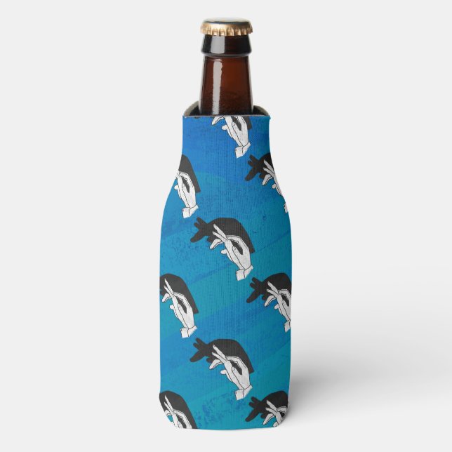 Enfriador De Botellas Anteater on Blue (Frente de la botella)