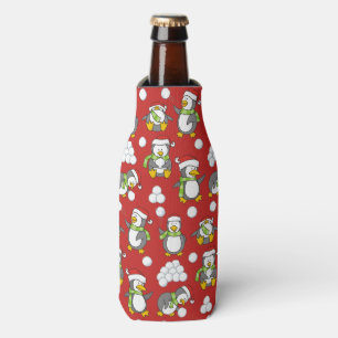 Enfriador De Botellas Antecedentes de pingüinos navidades