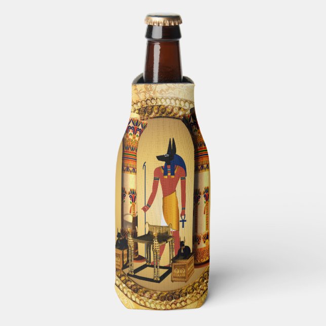 Enfriador De Botellas Anubis el dios egipcio (Frente de la botella)