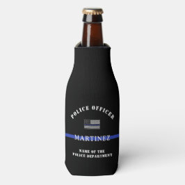 Enfriador De Botellas Apreciación del personalizado Thin Blue Line Polic