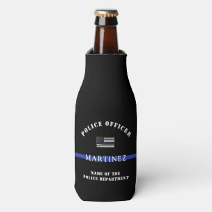 Enfriador De Botellas Apreciación del personalizado Thin Blue Line Polic