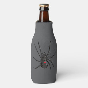 Enfriador De Botellas Araña Viuda Negra Dibujo Original Arte 