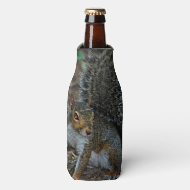 Enfriador De Botellas Ardilla con ojos brillantes (Frente de la botella)