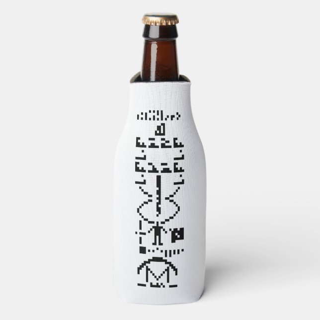 Enfriador De Botellas Arecibo Binary Message 1974 (Frente de la botella)