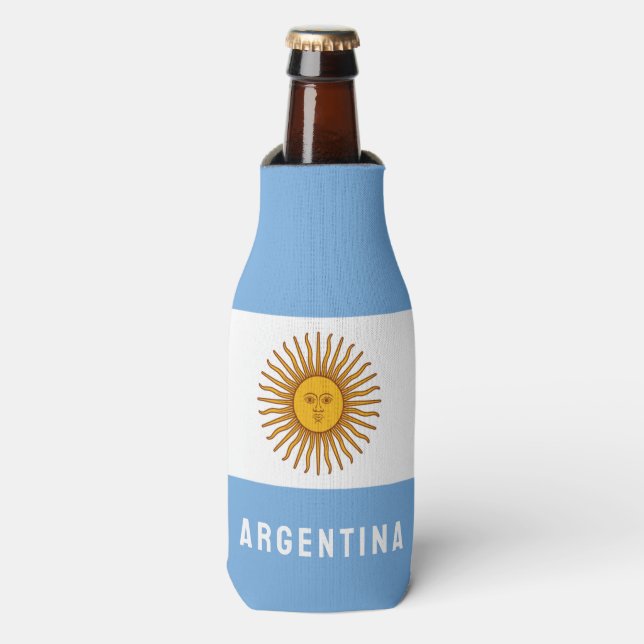 Enfriador De Botellas Argentina Bandera Sudamericana Buenos Aires (Frente de la botella)