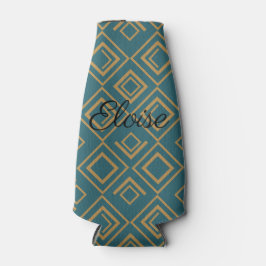 Enfriador De Botellas Art Deco turquesa