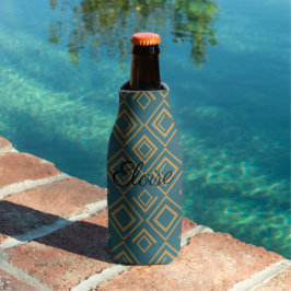 Enfriador De Botellas Art Deco turquesa