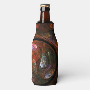 Enfriador De Botellas Arte abstracto de conexión fluida