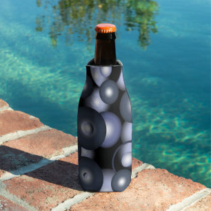 Enfriador De Botellas Arte abstracto orbital de círculo concéntrico glob