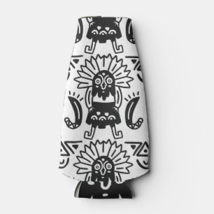 Enfriador De Botellas Arte azteca - Patrón Lizard