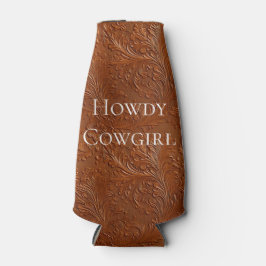 Enfriador De Botellas Arte bohemio de Brown occidental