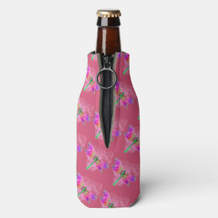 Enfriador De Botellas Arte de la libélula (rosa)