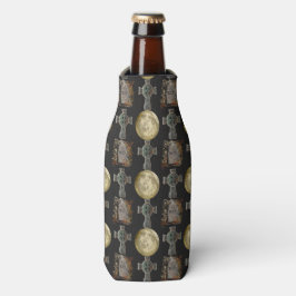 Enfriador De Botellas Arte de Luna Llena Cruz Celta Lápida Gótica R.I.P.