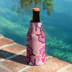 Enfriador De Botellas Arte de patrón geométrico de mediados de siglo Int