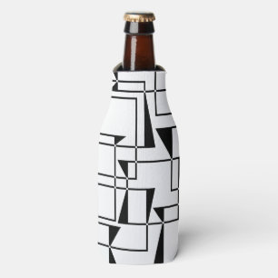 Enfriador De Botellas Arte de patrones geométricos modernos, urbanos, au
