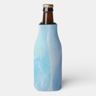 Enfriador De Botellas Arte de pincel azul, abstracto, de color de agua f