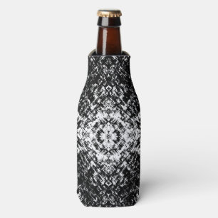 Enfriador De Botellas Arte moderno abstracto hipnótico en blanco y negro