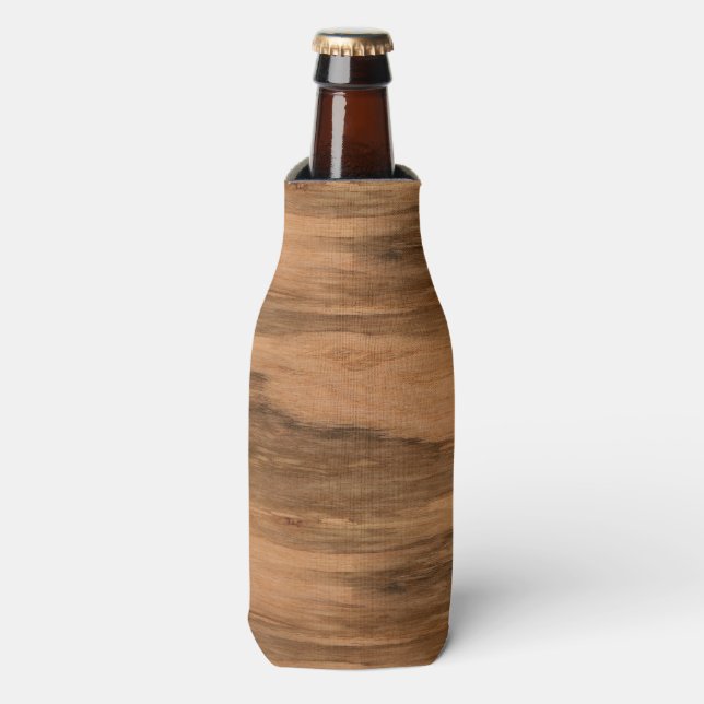 Enfriador De Botellas Aspecto natural de Eucalyptus Madera de Grano (Frente de la botella)