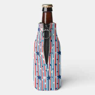 Enfriador De Botellas Audaz Diseño de Estrellas Patrióticas